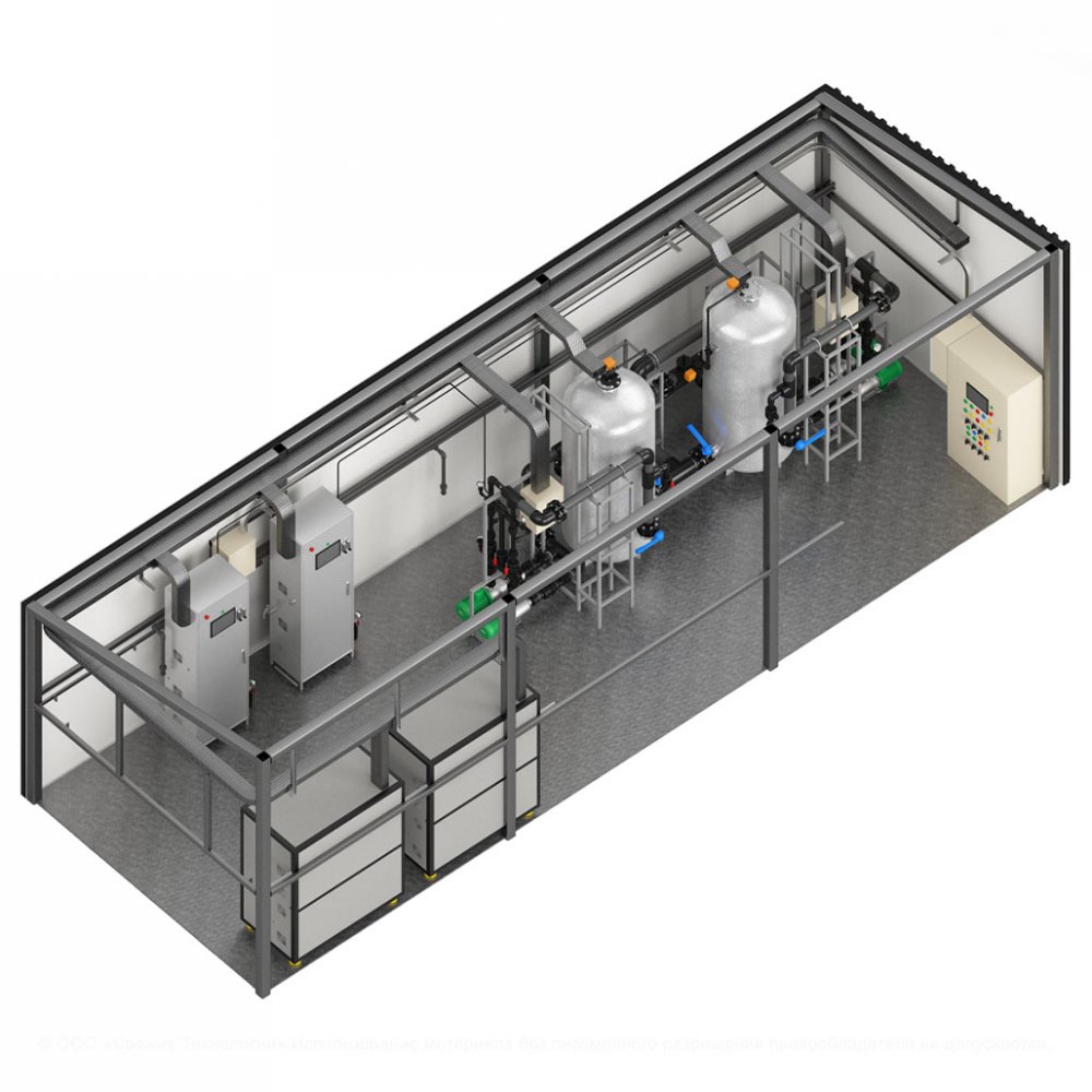 Блочно-модульная станция озоновой водоподготовки ЭКОНАУ КСВ-50