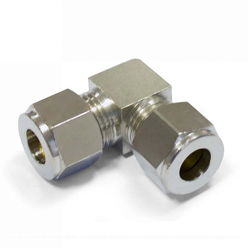 Соединитель Г-образный для шланга 3/8 (обжимной)